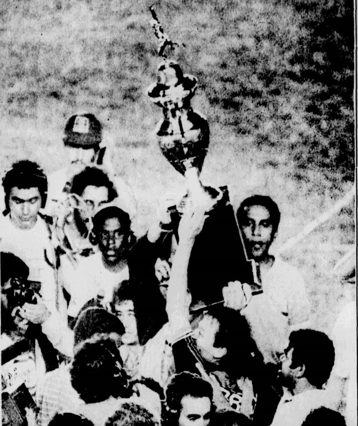 Comemoração da Taça Rio 1986