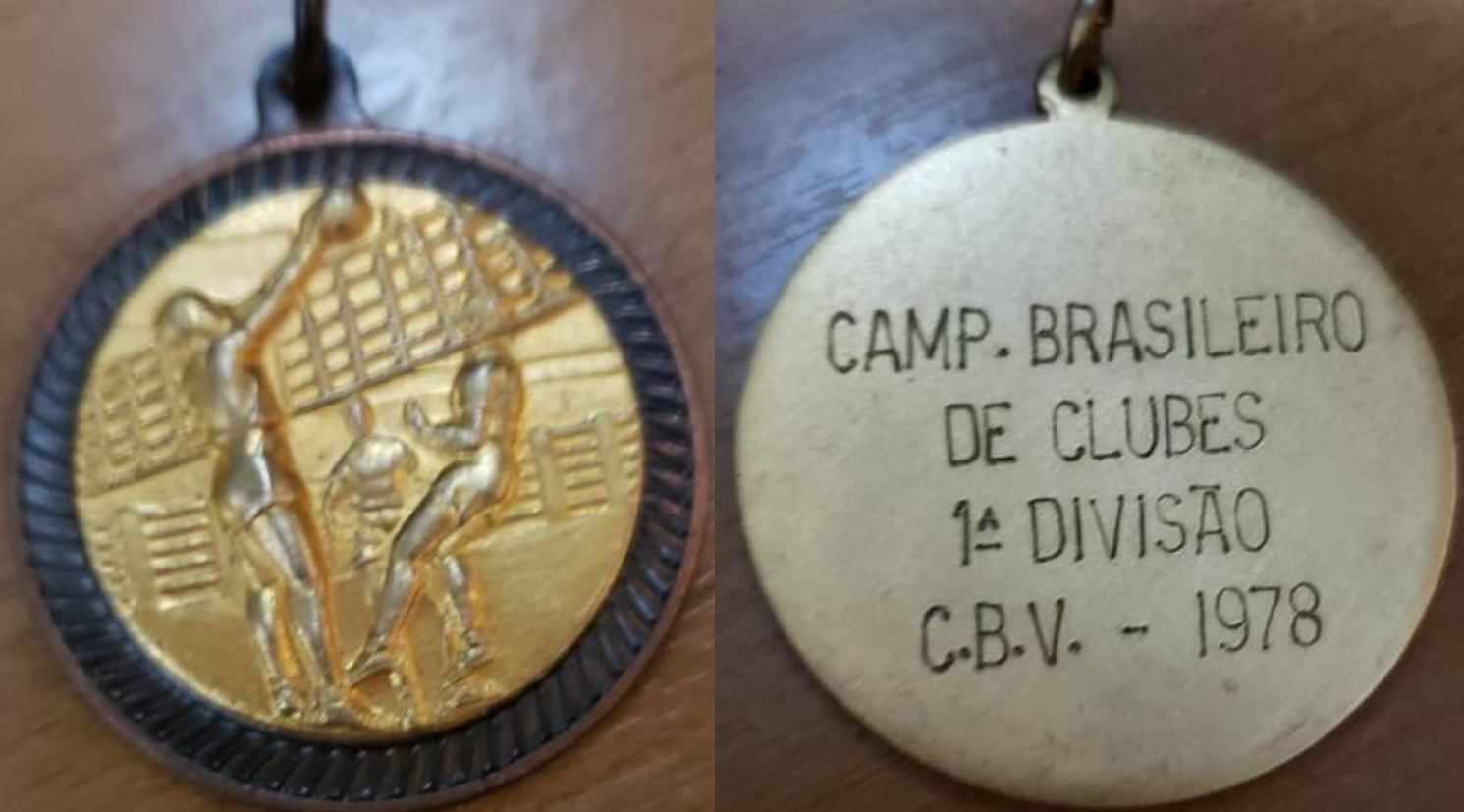Medalha da Conquista da Taça Brasil Feminina de Volei 1978