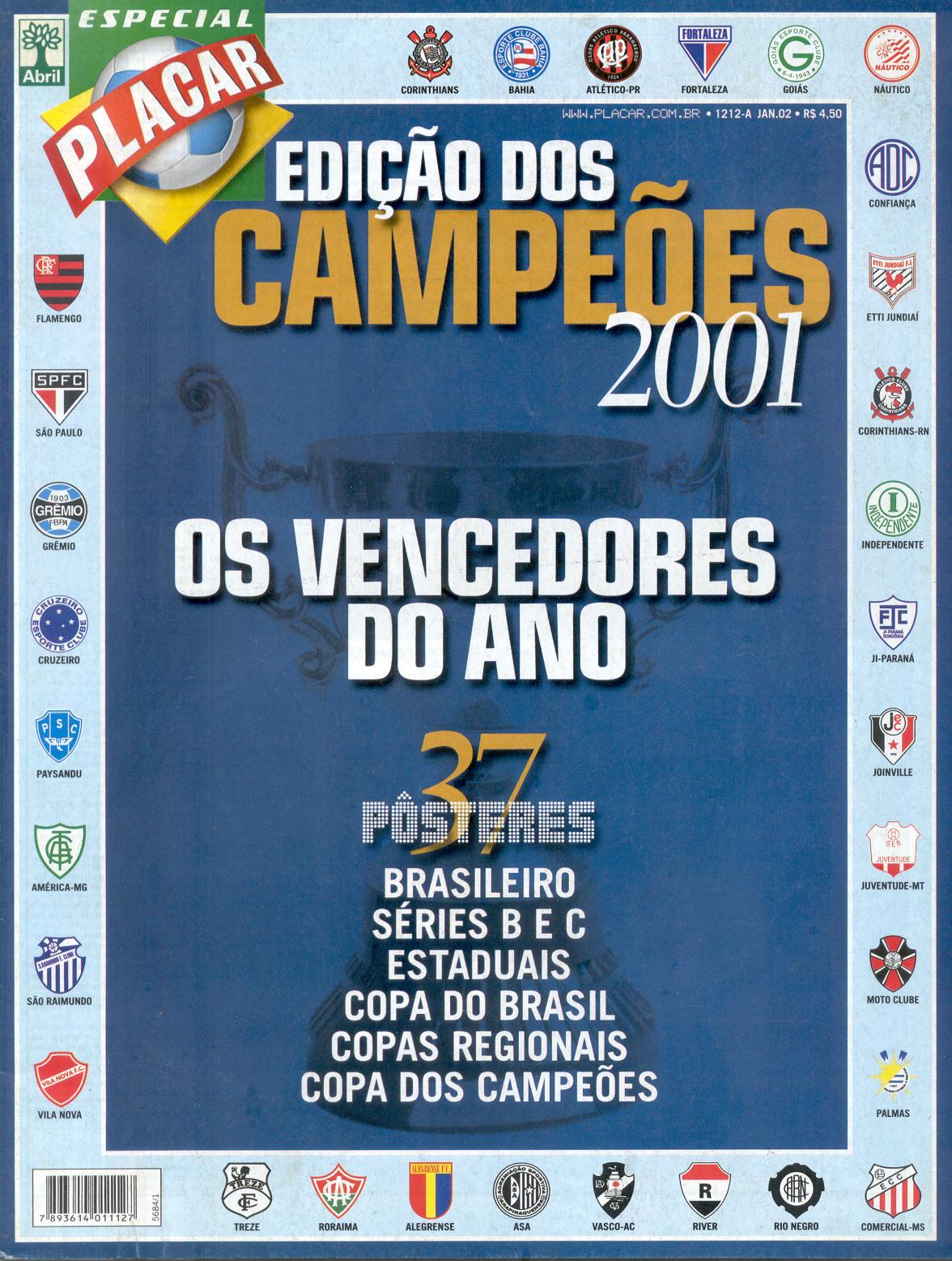 Revista PLACAR - Edição dos Campeões de 2001