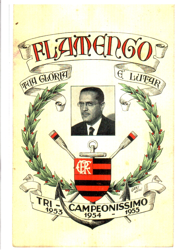 Album Flamengo Tricampeão Carioca 53-54-55
