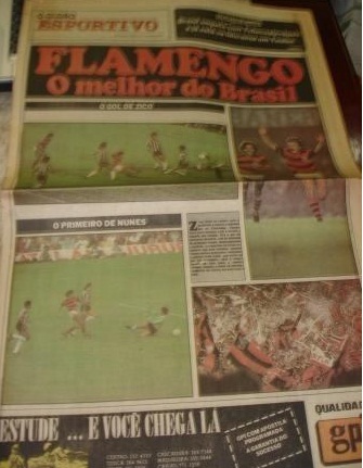 Jornal O Globo (Flamengo Campeão Brasileiro de 1980)