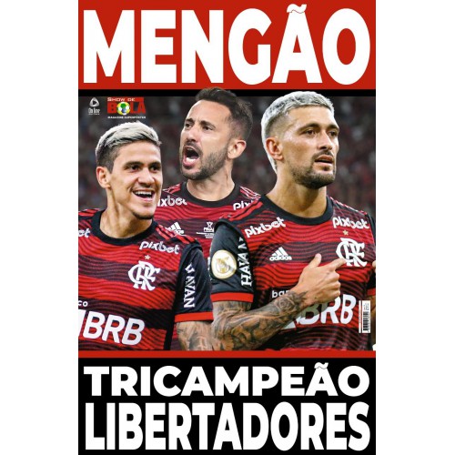 Revista Poster Show de Bola - Flamengo Tricampeão da Libertadores 2022