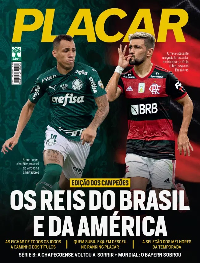 Revista Placar Flamengo Campeão Brasileiro 2020