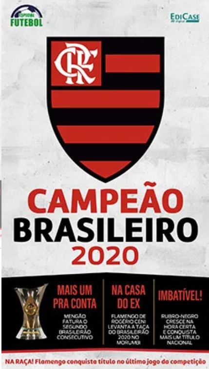 Revista Poster EdiCase - Flamengo Bi Campeão Brasileiro 2020